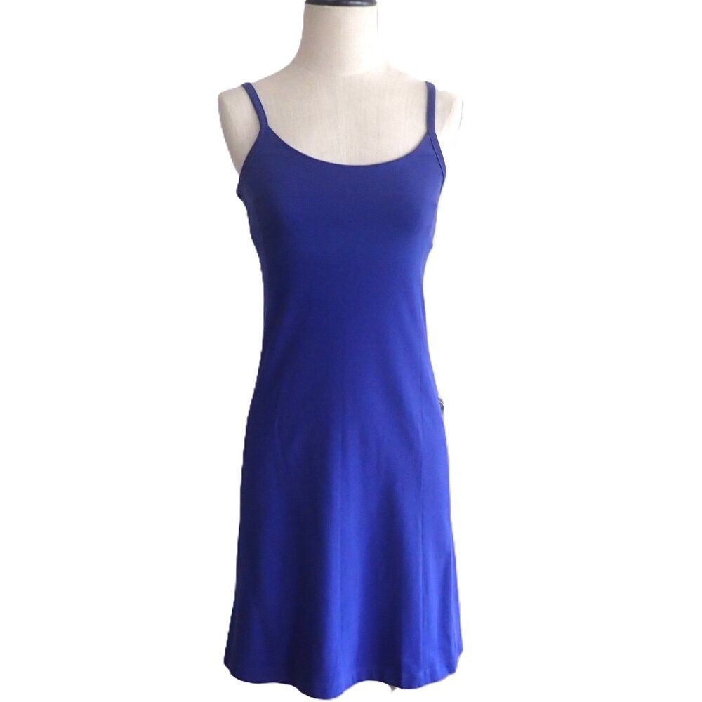 Patagonia Vitaliti Organic Cotton Sporty Tank Dress in Royal Blue Size XS